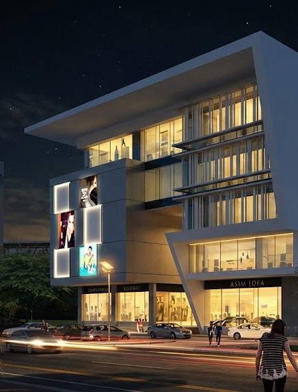 United Mall Mixed-Use Building Rendering